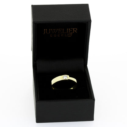 Ring 585 Gold 14 Kt Gelbgold - Brillant 0,15 ct TW/VS - Wert 1160,-