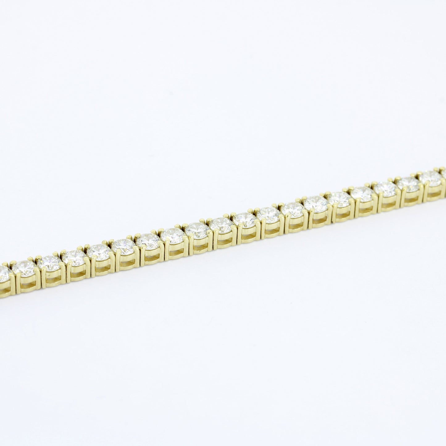 Tennisarmband 585 Gold 14 Kt Gelbgold - Brillanten 5,80 ct CVD Labordiamanten