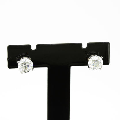 Ohrringe 585 Gold 14 Kt Weißgold – Brillanten ca. 1,40 ct F/VS CVD
