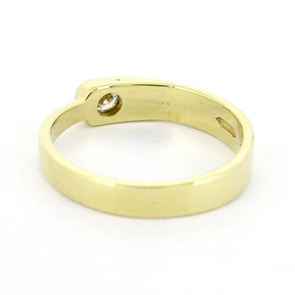 Ring 585 Gold 14 Kt Gelbgold - Brillant 0,15 ct TW/VS - Wert 1160,-