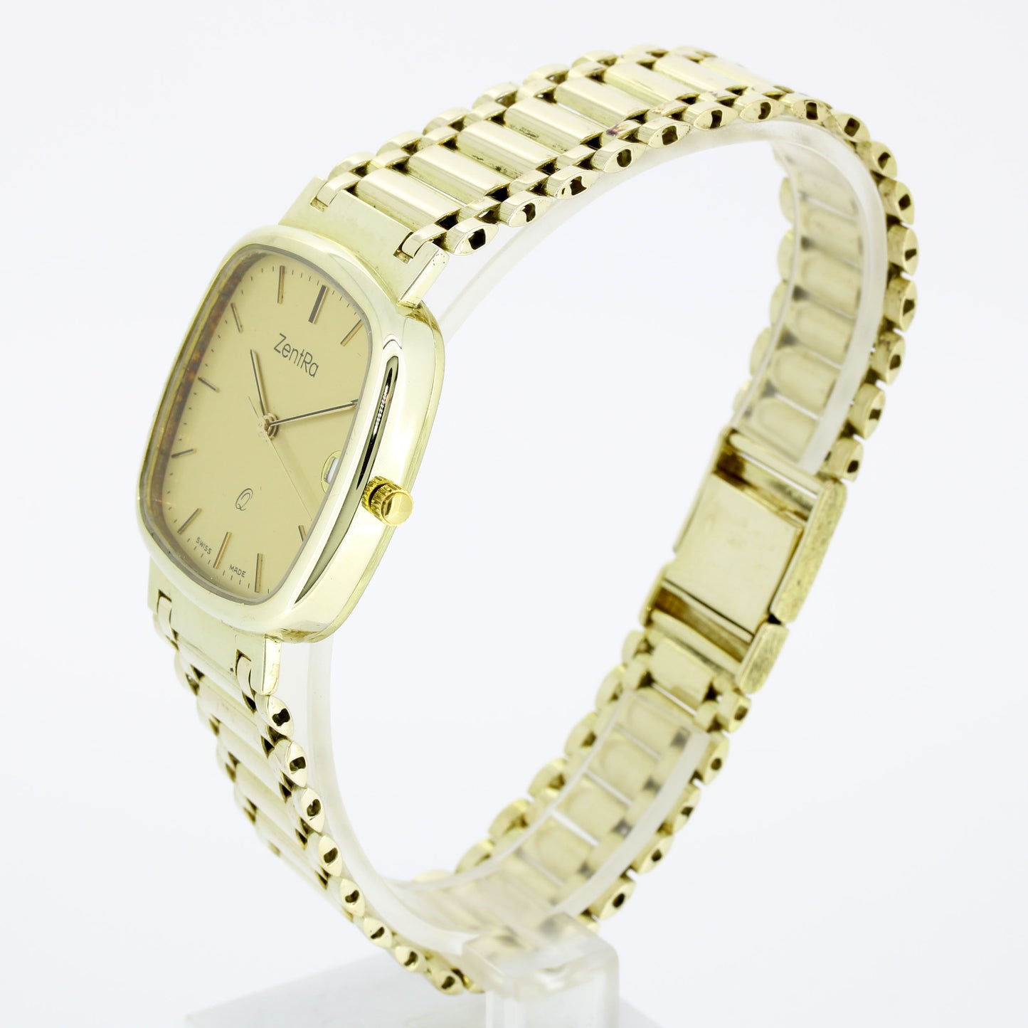 Zentra Armbanduhr 585 Gold 14 Kt - Quarz Uhr ETA955.114