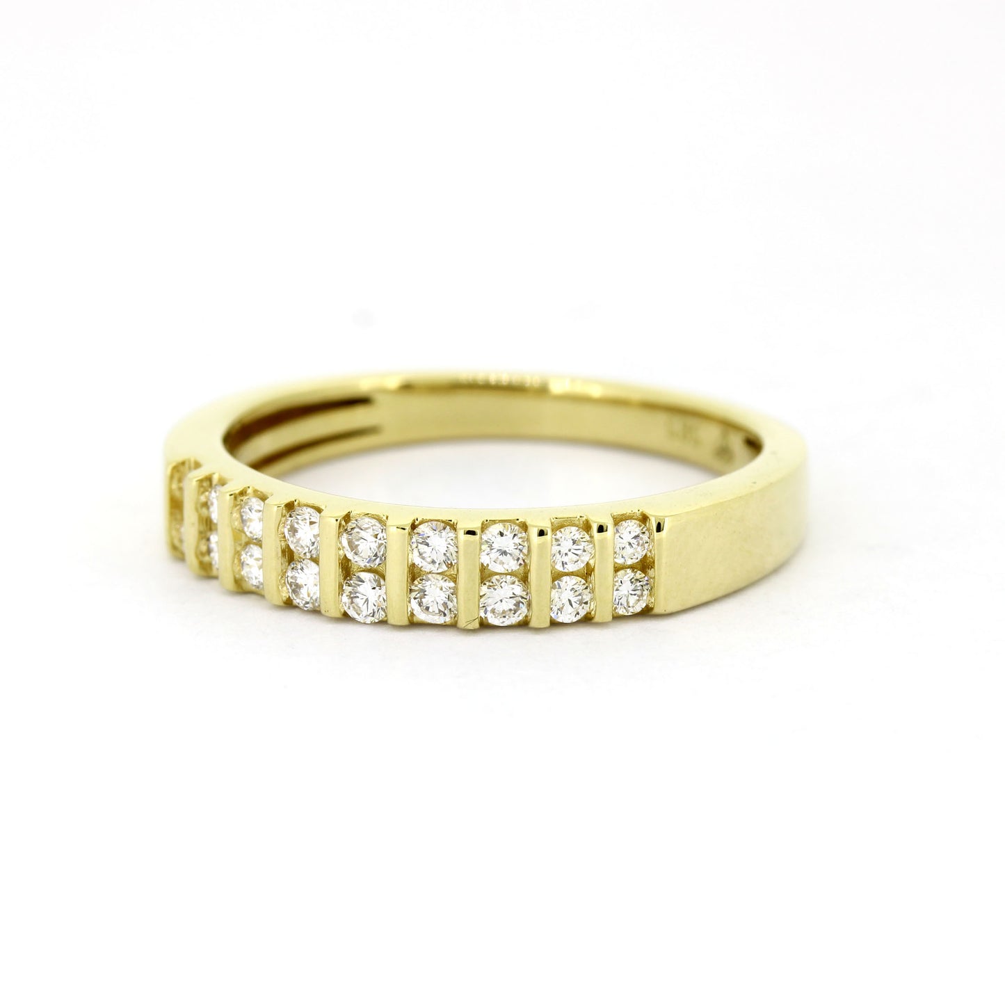 Ring 585 Gelbgold 14 Kt - Brillanten ca. 0,18 ct - G-SI - Wert 720,-