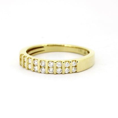 Ring 585 Gelbgold 14 Kt - Brillanten ca. 0,18 ct - G-SI - Wert 720,-