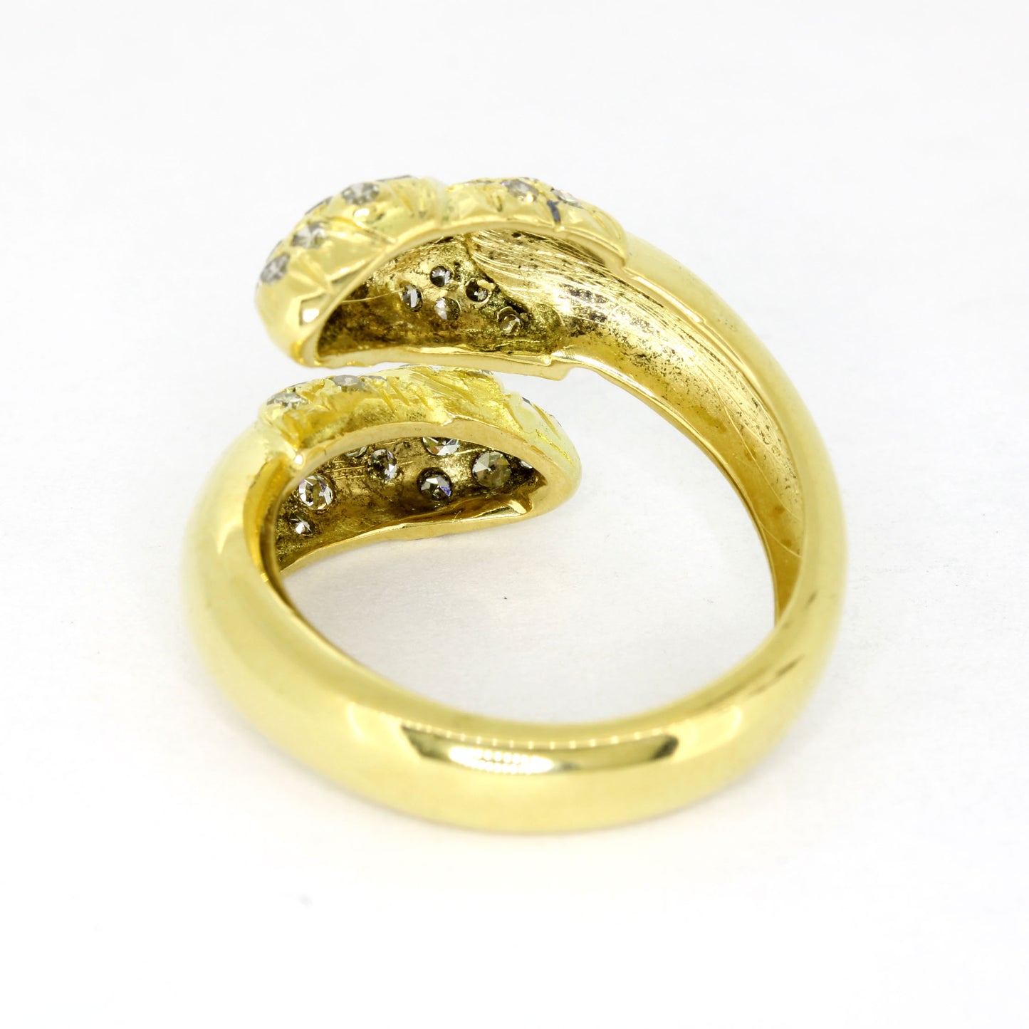 Ring 750 Gold 18 Kt Gelbgold - Diamanten ca. 0,60 ct W/SI - Wert 2500,-