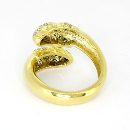 Ring 750 Gold 18 Kt Gelbgold - Diamanten ca. 0,60 ct W/SI - Wert 2500,-