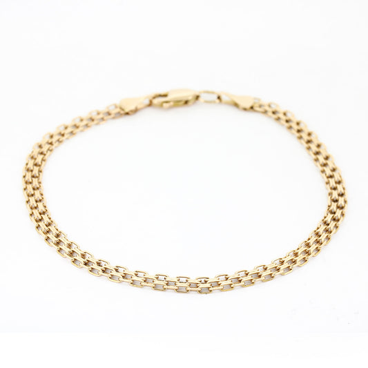 Armband 585 Rotgold – 21 cm – Breite 4,3 mm – 4,74 g