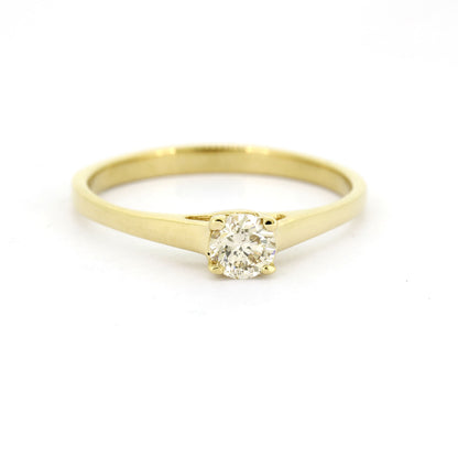 Solitär Ring 585 Gelbgold 14 Kt - Brillant ca. 0,45 ct - Wert 1800,-