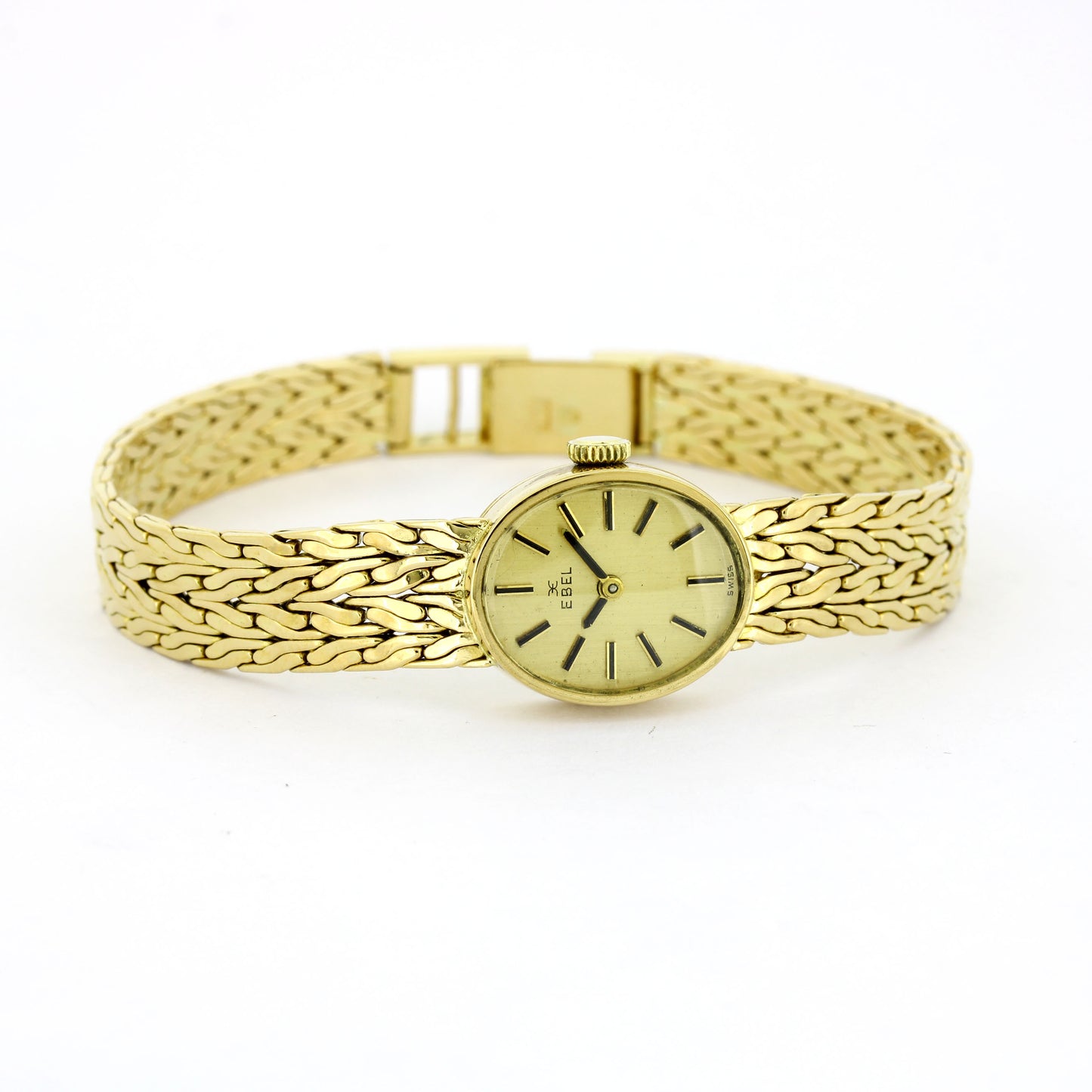 Ebel Damen Uhr 750 Gelbgold - Handaufzug Werk Ebel 055