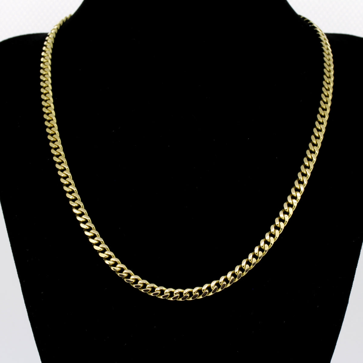 Kette 585 Gold Panzerkette 14 Karat Gelbgold 44 cm - 4,7mm Breit - Wert 7270,-