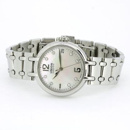 Union Glashütte Sirona Datum – Automatik Damenuhr Edelstahl mit Diamanten