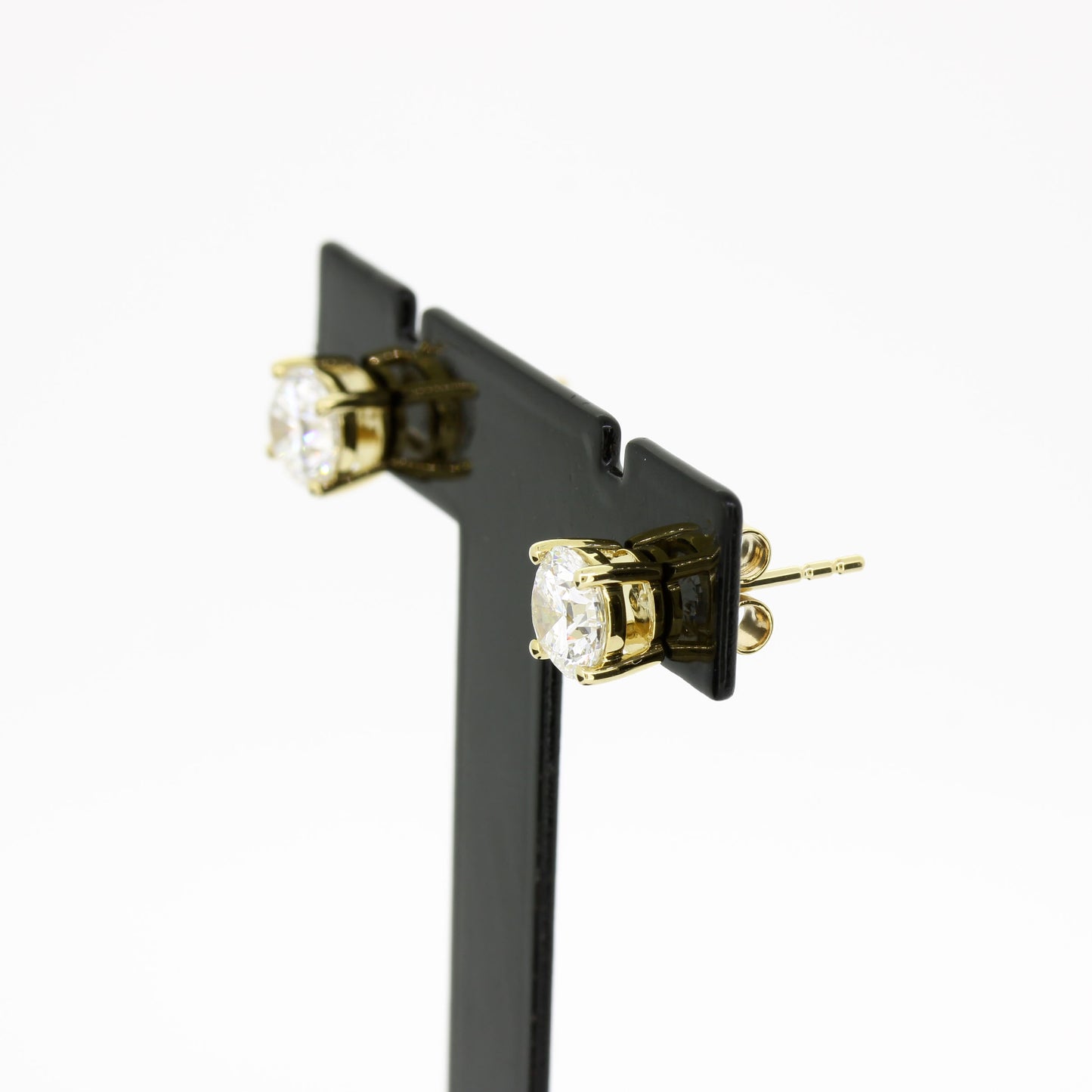 Ohrringe 585 Gold 14 Kt Gelbgold – Brillanten ca. 1,40 ct F/VS CVD