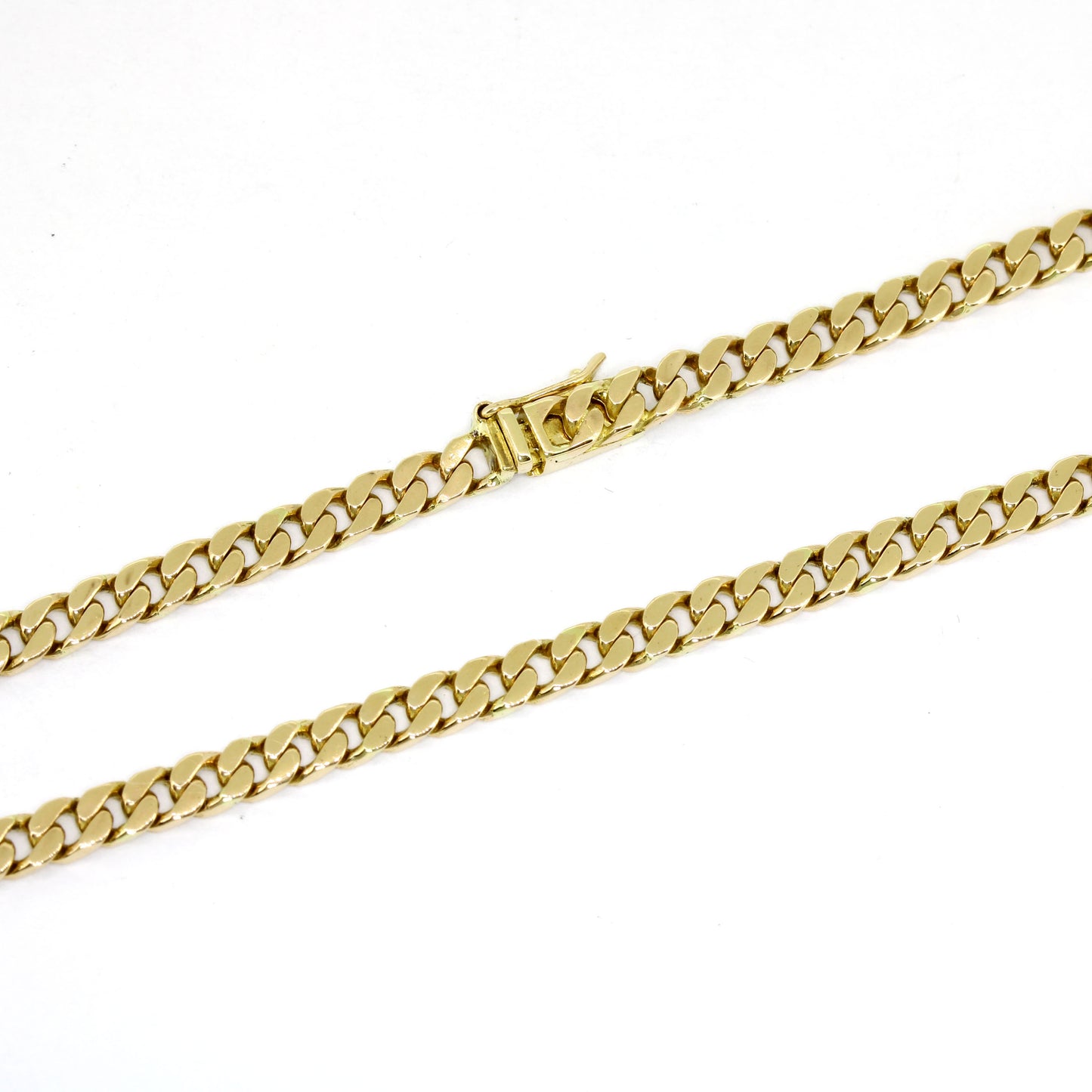 Panzerkette 585 Gold 14 Kt Gelbgold - 49 cm lang - Wert 3680,-