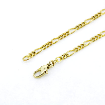 Kette 333 Gold Figaro 8 Karat Gelbgold 43 cm lang