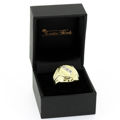 Siegelring 585 Gold - 14 Kt Gelbgold - Zirkonia - Wert 840,-