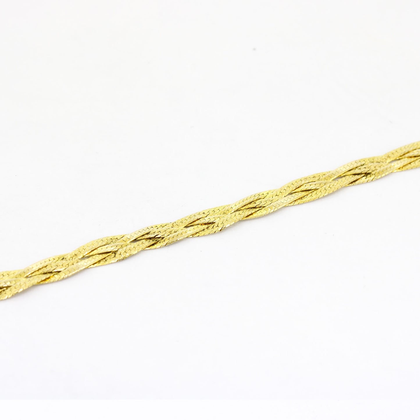 Kette 585 Gold geflochten 14 kt Gelbgold - 45 cm lang - Wert 1230,-