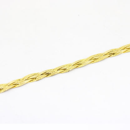 Kette 585 Gold geflochten 14 kt Gelbgold - 45 cm lang - Wert 1230,-