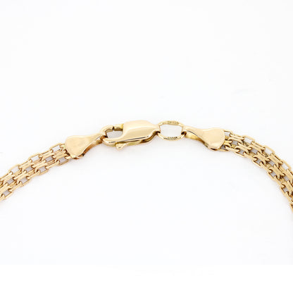 Armband 585 Rotgold – 21 cm – Breite 4,3 mm – 4,74 g