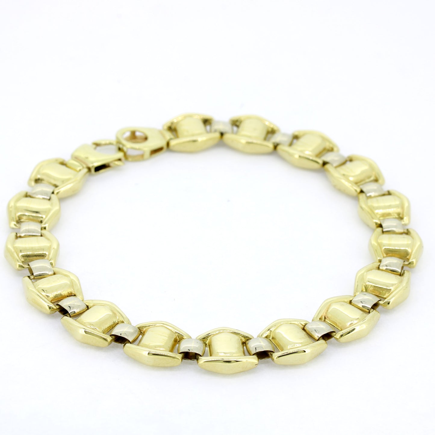 Armband 585 Gold 14 Karat Gelbgold 20 cm - beidseitig tragbar