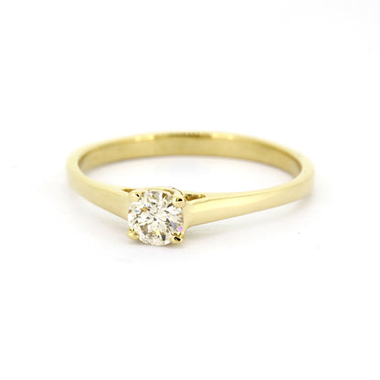 Solitär Ring 585 Gelbgold 14 Kt - Brillant ca. 0,45 ct - Wert 1800,-