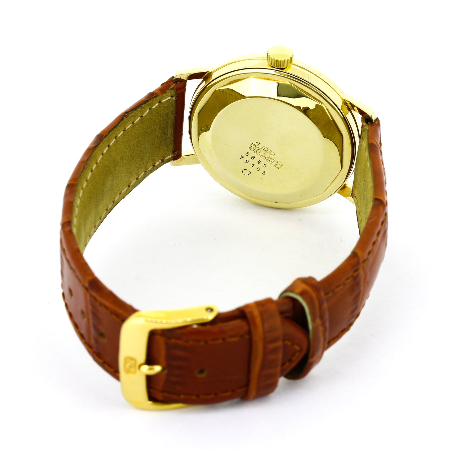 Precimax Herren Armbanduhr 585 Gold ca. 1970 Automatik Vintage