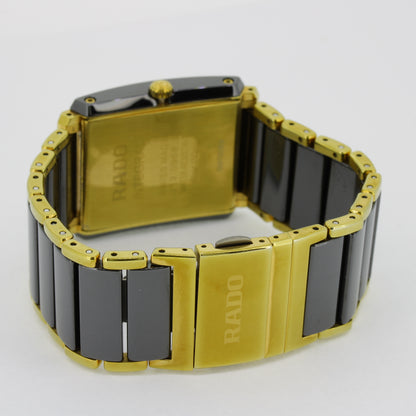 Rado Integral L – Herrenuhr Edelstahl vergoldet mit Hightech-Keramik