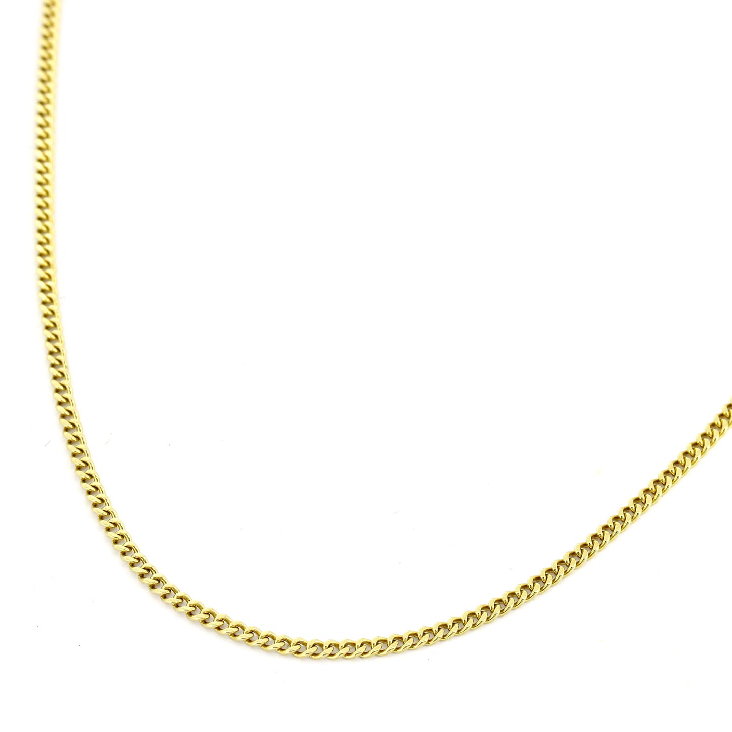 Panzerkette 585 Gold 14 kt Gelbgold - 46 cm lang - Wert 740,-