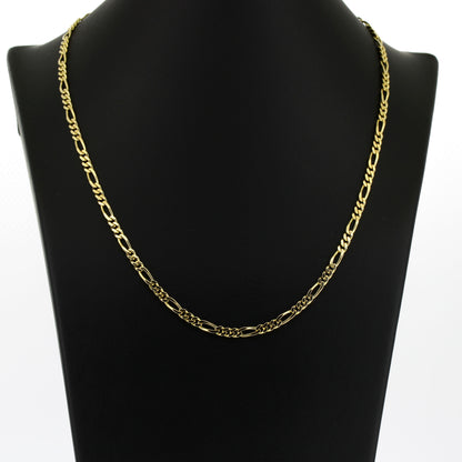 Figaro Kette 585 Gold 14 kt Gelbgold - 45 cm lang - Wert 2020,-