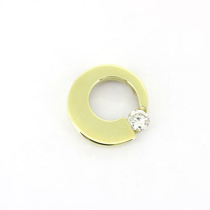 Anhänger 333 Gold 8 Kt Gelbgold - Zirkonia - Wert 390,-