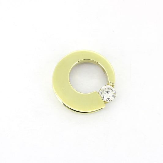 Anhänger 333 Gold 8 Kt Gelbgold - Zirkonia - Wert 390,-