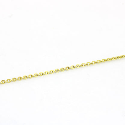 Kette mit Anhänger 585 Gold 14 kt Gelbgold- Zirkonia - 50 cm - Wert 530,-