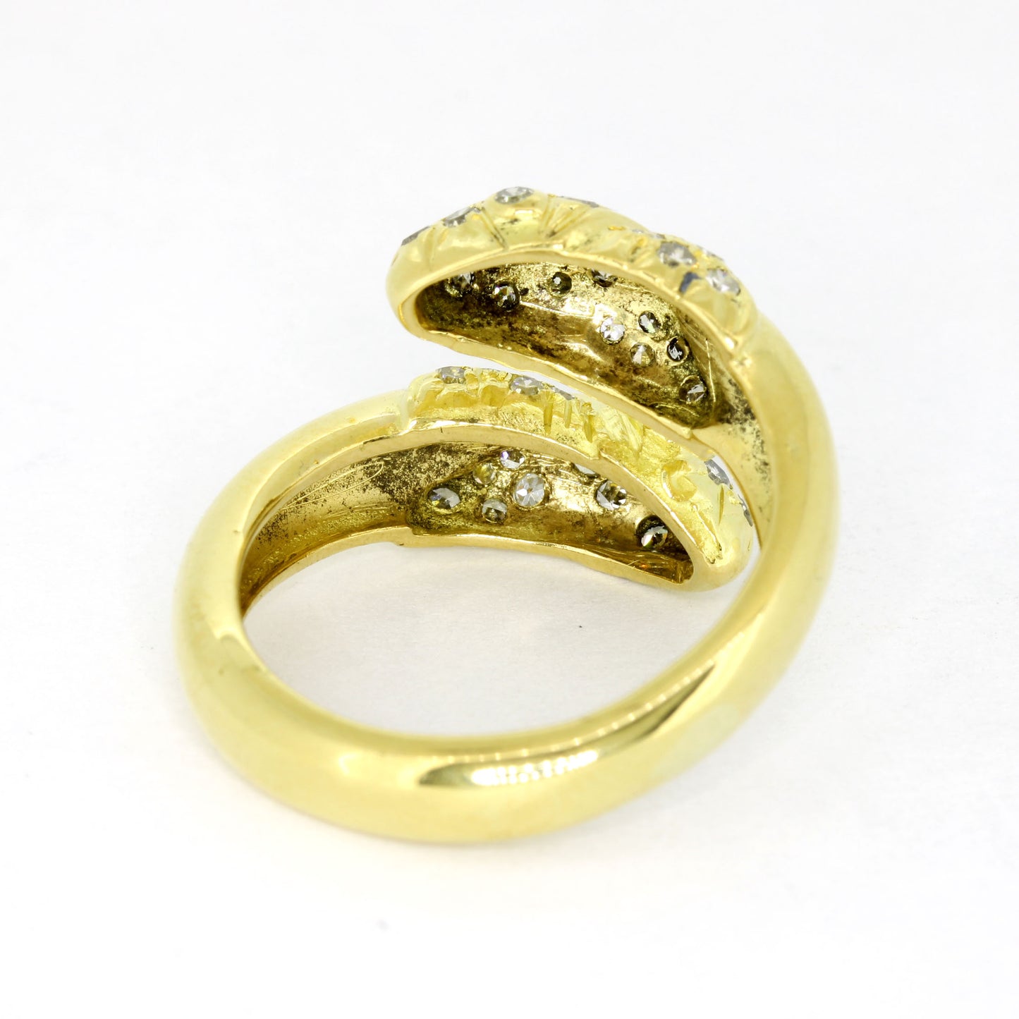 Ring 750 Gold 18 Kt Gelbgold - Diamanten ca. 0,60 ct W/SI - Wert 2500,-