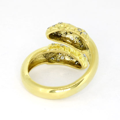 Ring 750 Gold 18 Kt Gelbgold - Diamanten ca. 0,60 ct W/SI - Wert 2500,-