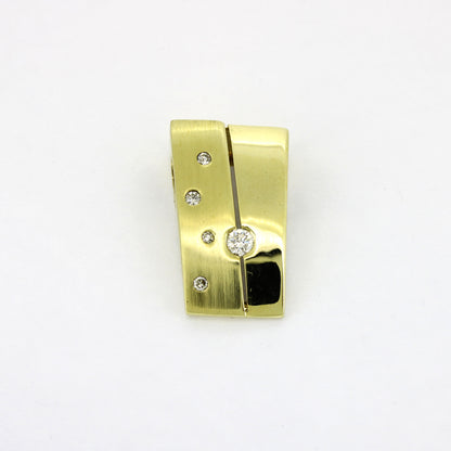 Anhänger 585 Gold 14 Kt Gelbgold - Brillanten 0,20 ct - Wert 1250,-