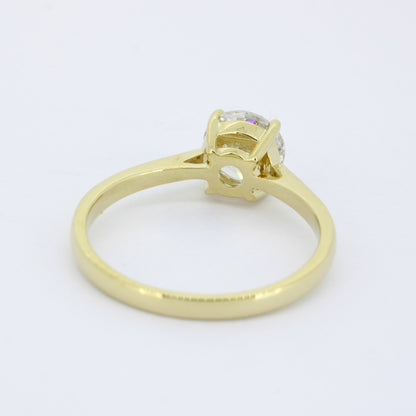 Ring 585 Gold 14 Kt - 1,04 ct CVD Diamant E/VS1 – Neu – IGI Zertifikat