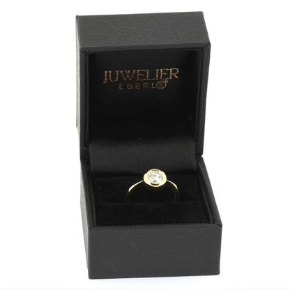 Ring 750 Gold 18 kt Gelbgold - 0,44 ct Brillanten TW/VS - Wert 2580,-