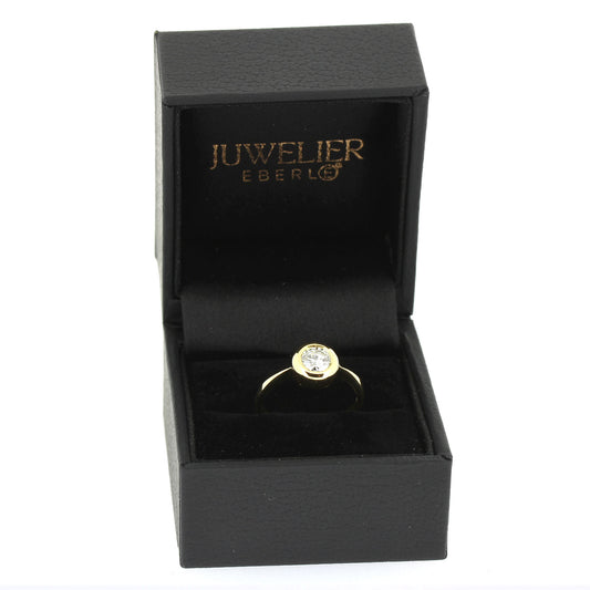 Ring 750 Gold 18 kt Gelbgold - 0,44 ct Brillanten TW/VS - Wert 2580,-