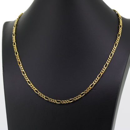 Kette 333 Gold Figaro 8 Karat Gelbgold 43 cm lang