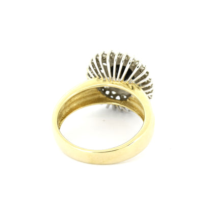Ring 585 Gold 14 Kt Weißgold - Saphir - 0,80 ct Brillanten - Wert 2550 ,-