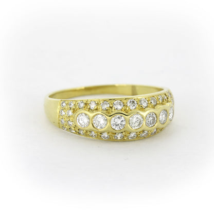 Ring 585 Gold – Brillant ca. 0,76 ct G/SI – Ringgröße 60
