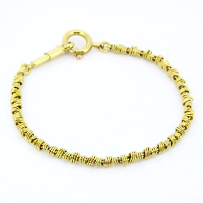 Armband 750 Gold 18 Karat Gelbgold 21,5 cm lang