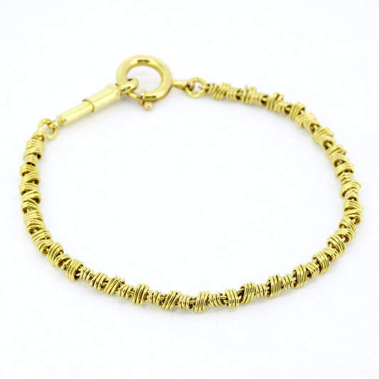 Armband 750 Gold 18 Karat Gelbgold 21,5 cm lang