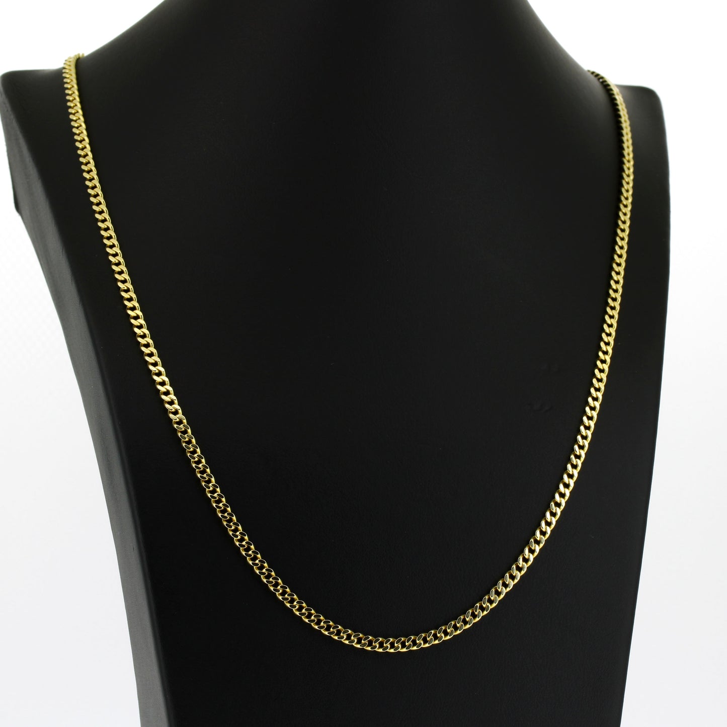 Panzer Kette 585 Gold 14 kt Gelbgold - 56 cm lang - Wert 2880,-