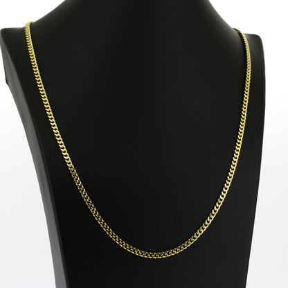 Panzer Kette 585 Gold 14 kt Gelbgold - 56 cm lang - Wert 2880,-