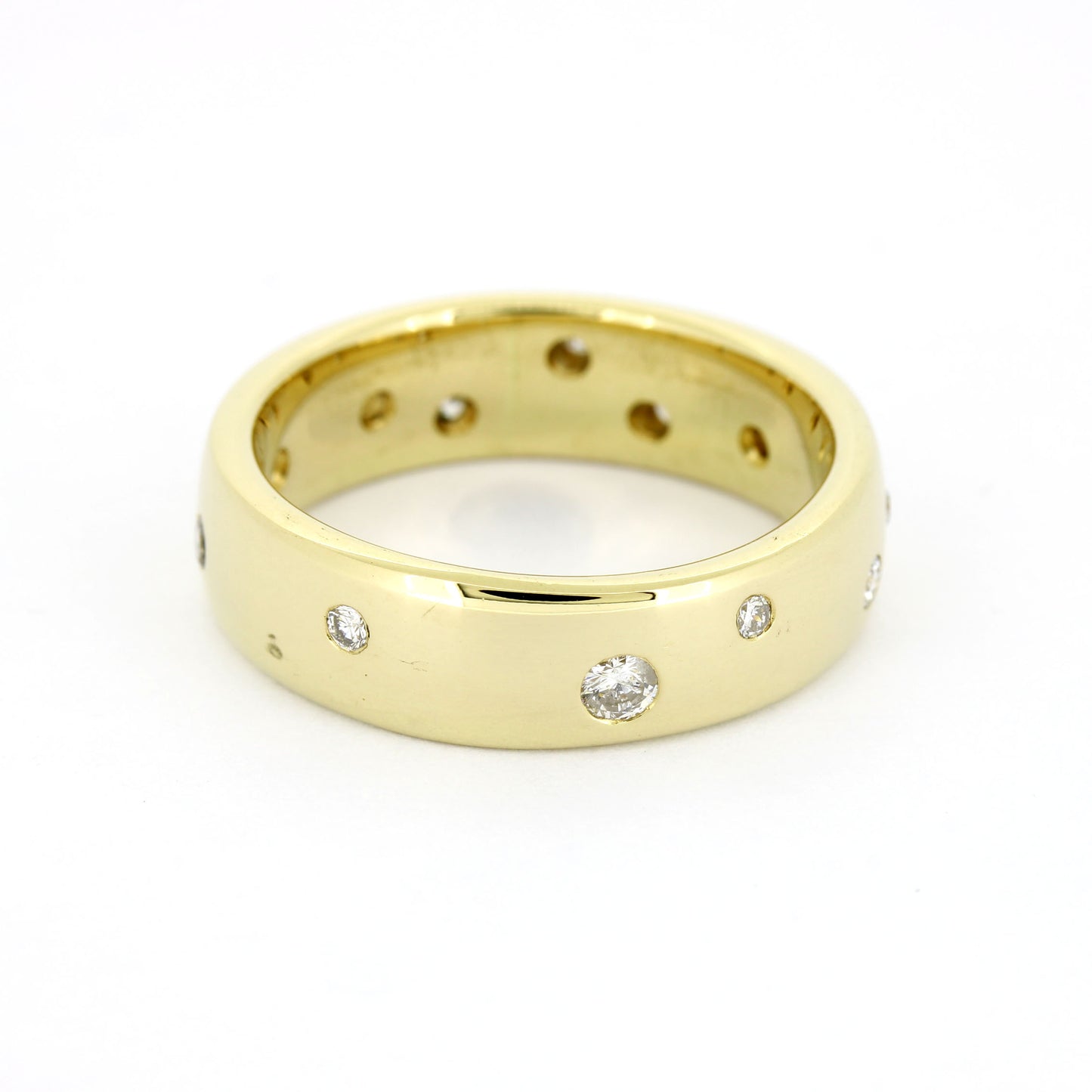 Ring 585 Gold 14 Kt Gelbgold Brillanten ca. 0,16 ct - Wert 1320,-