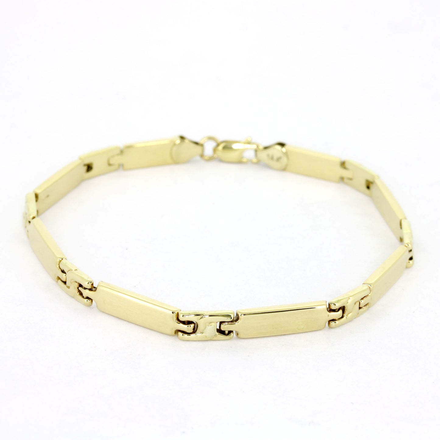 Armband 585 Gold 14 Kt - 18,5 cm lang - 4,5 mm breit - Wert 1150,-