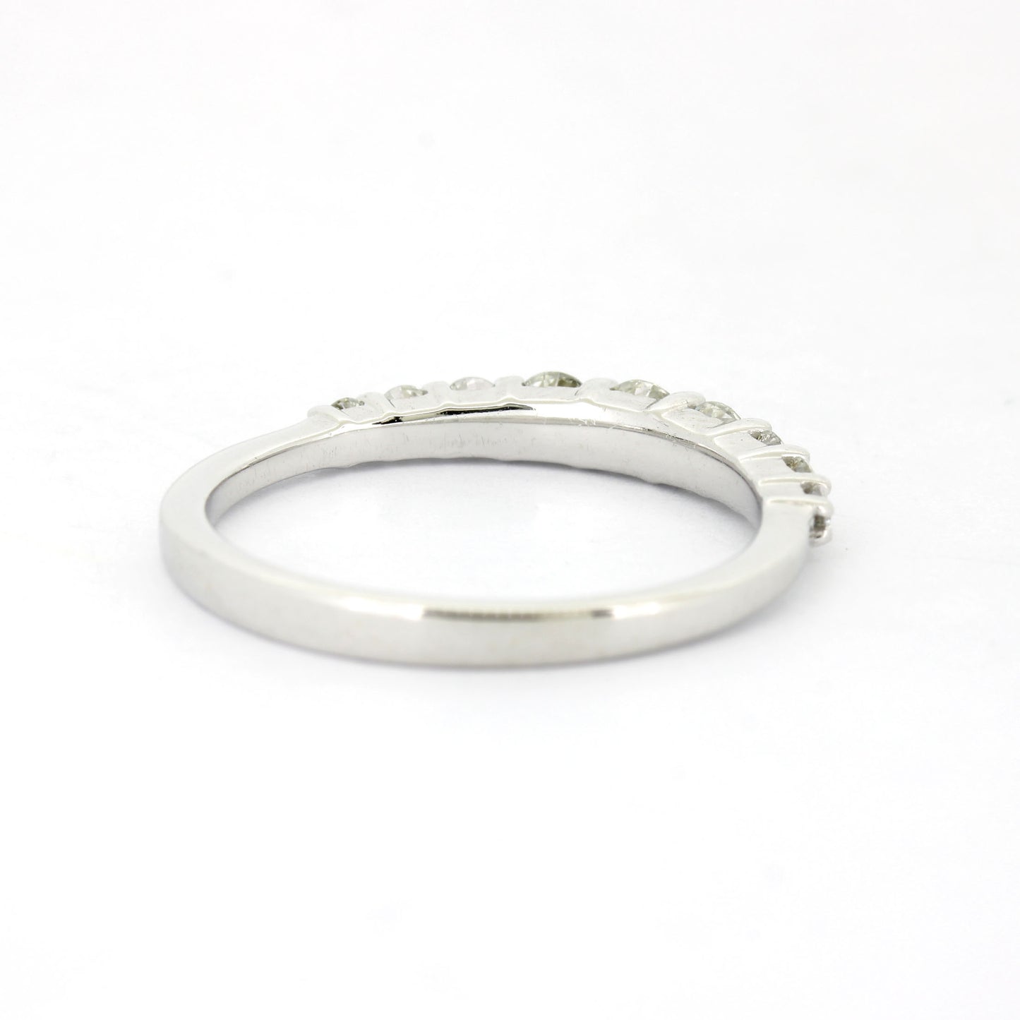 Memoire Ring 585 Weißgold 14 Kt mit Brillanten ca. 0,45 ct W/SI - Wert 1200,-