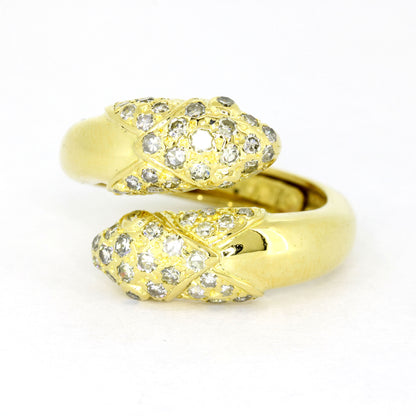 Ring 750 Gold 18 Kt Gelbgold - Diamanten ca. 0,60 ct W/SI - Wert 2500,-