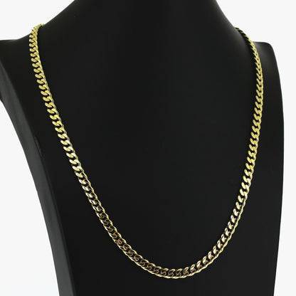 Panzer Kette 585 Gold 14 kt Gelbgold - 51 cm lang - Wert 5500,-