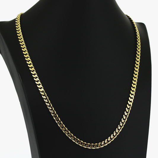 Panzer Kette 585 Gold 14 kt Gelbgold - 51 cm lang - Wert 5500,-