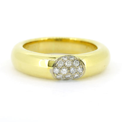 Ring 750 Gold 18 Karat Bicolor Brillanten 0,14 ct TW/VS